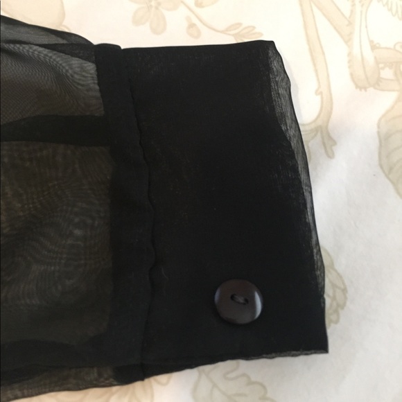 🔥 Sheer black button up blouse~~~ - Picture 5 of 7
